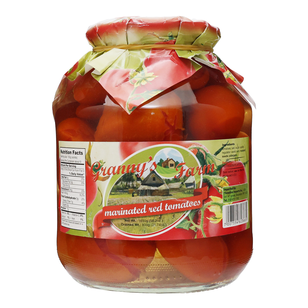 Красные маринованные помидоры – 57,48 жидких унций (1,7 л)